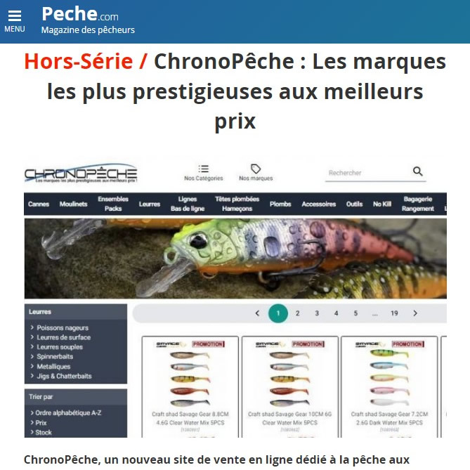 ChronoPêche sur Peche.com